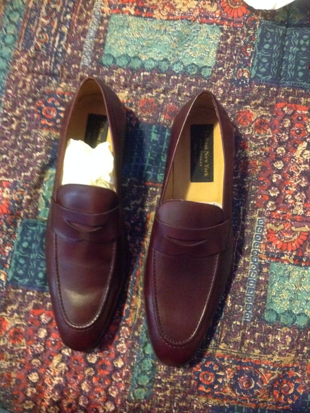 To Boot New York Men's Tesoro Brown Leather Loafers - 11.5M - New in Box